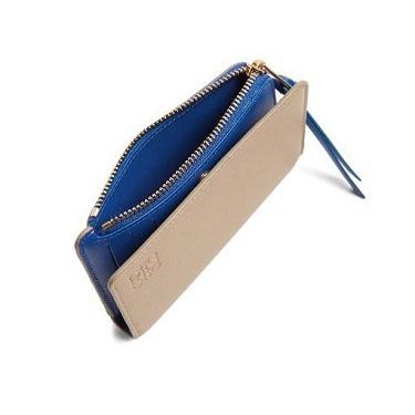 LOEWE スーパーコピー バイカラー レザー カードホルダー サンドベージュ 8051510